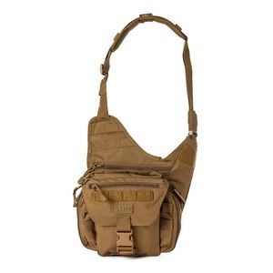 Canvas tan gear bag - crossbody with multiple compartments